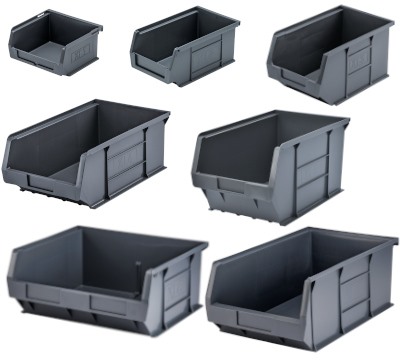 Grey XL Plastic Containers
